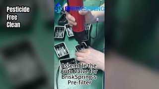Соберите автоматический клапан для фильтра предварительной очистки Briskspring.
