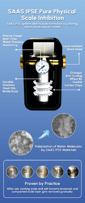 Физический водоотгреватель для домашнего использования устраняет шкала и защищает водопровод без химических веществ