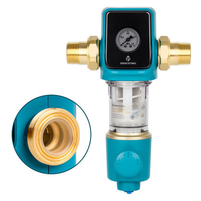 Предварительный фильтр для осадка, не содержащий BPA, с конструкцией обратной промывки сифоном для домашнего использования