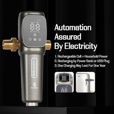 Умный таймер Автоматический предварительный фильтр воды для отмывания с рейтингом фильтрации 40-300μm SUS 316L из нержавеющей стали и скоростью потока 6T / H