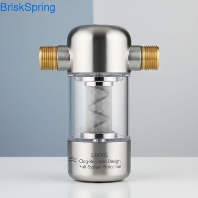 Компактный предварительный фильтр для воды весом 1,08 кг с устойчивой к засорению конструкцией и полной защитой системы