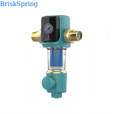 Whole House Water Filter Sediment Pre Filter with 40 Micron Filtration Manual Backwash and Stacked Disc Technology
