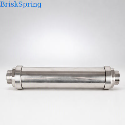 BriskSpring High Efficiency Whole House Water Descaler System with SAAS Ion Polarization Technology 4T/H Flow Rate and H59-1 Brass Material